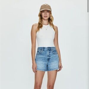 SAIGE HIGH RISE SHORT - FRENCH RIVIERA